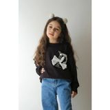 Narin Kids Bayramlık Detaylı Kot Pantolonlu Kız Çocuk Alt Üst Takımlar - Kahverengi - 4 - 5 Yaş