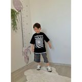Narin Kids Bayramlık Kot Şortlu Yazlık Erkek Çocuk Tarz Alt Üst Takım - Siyah - 5 - 6 Yaş