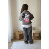 Narin Kids Bayramlık Minnie Mouse Detaylı Kot 3'lü Kız Çocuk Takım - 7 - 8 Yaş - 0-Gri