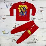Narin Kids Örümcek Adam,bluey,avengers Detaylı 3 Iplik Kışlık Erkek Çocuk Eşofman Takımı - 9 - 10 Yaş - Kırmızı