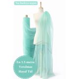 Narin Kumaş Evi Yırtılmaz Hayal Tül Premium Mint - Abiye, Düğün, Kına, Nişan, Organizasyon, Paketleme, Süsleme Tülü