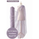 Narin Kumaş Evi Yırtılmaz Hayal Tül Premium Pastel Lila - Abiye, Düğün, Nişan, Organizasyon, Paketleme, Süsleme Tülü