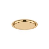 Narin Oval Tabak - Gold Titanyum - 31 x 23 cm