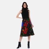 Narina Divitin Pazenden Değişebilir Desenli Patchwork Kışlık Etek - XS - Renkli