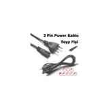 NARİTA 1.5 Metre Teyp Fişi 2 Pin Power Kablo 2 Uçlu Güç Kablosu Çift Oluklu