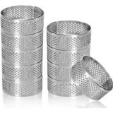 Narkalıp Delikli Yuvarlak Tart Kalıbı 10 Lü 6cm NRT-114