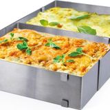 Narkalıp Dikdörtgen Ayarlanabilir Pasta Kek Kalıbı Derinlik 10cm