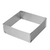 Narkalıp Kare Ayarlanabilir Kek Kalıbı 15-30cm Derinlik 6cm NRT-021
