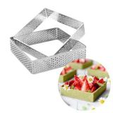 Narkalıp Kare Delikli Tart Kalıbı 2 Li NRT-060
