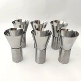 Narkalıp Külah Kruvasan Kalıbı 6 Lı Set Boy 14cm Ağız Çapı 9cm NRT-212