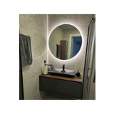 Narkissos Dizayn 100 cm Gün Işığı Ledli Yuvarlak Banyo Aynası