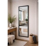 Narkissos Dizayn Siyah Çerçeveli Duvar Aynası & Boy Aynası-Özel Ölçü Seçenekleri-3cm Çerçeve Genişliği