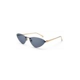 Narmin Siyah Gold Kedi Gözü Çerçeve Kahverengi Cam Unisex UV400 Vintage Retro Güneş Gözlüğü