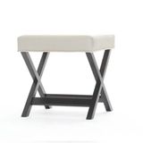 NarModern Bench Dark Beyaz Puf