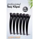 Narnuga Kuaför Saç Klipsi - Profesyonel Toka 6 Lı Set - Renkli - standart