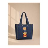 NARRATİVA Sevimli Tasarım Denim Tote Çanta