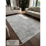 NarStore Home Aksu Stan Gri Kaymaz Tabanlı Kesme Kabartmalı Salon Koridor Mutfak Yıkanabilir Halı - 1731 Gri - 200 x 750 cm