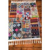 NaRStore Home DECOSER DELÜX RENKLİ PATCHWORK MULTİ PAMUK YIKANABİLİR KİLİM 4015