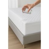 Nart Home Yatak Alezi Pamuklu Kapitone Fitted Full Kenar Sıvı Geçirmez Yatak Koruyucu Beyaz - 70 x 140 cm