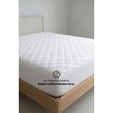 Nart Home Yatak Alezi Pamuklu Kapitone Fitted Full Kenar Yatak Koruyucu Beyaz