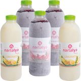 Nartalya Sıkma Nar Suyu (3 Adet 950 ml) ve Nartalya Limonata (2 Adet 900 ml) - 1 lt