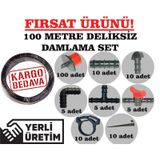 Nartan 16Mm Deliksiz Düz Damlama Sulama Boru Seti ( 100 Metre )
