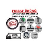 Nartan 20Mm Deliksiz Damlama Sulama Boru Seti ( 100 Metre )