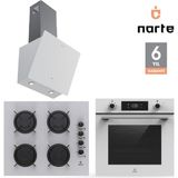 Narte 6 Yıl Garantili Ankastre Set Airfry Özellikli (OV400-CG20060-H30060) - Beyaz