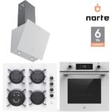 Narte 6 Yıl Garantili Ankastre Set Airfry Özellikli (OV400-CG20160-H30060) - Beyaz