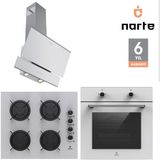 Narte 6 Yıl Garantili Ankastre Set (OV200-CG20060-H10060) - Beyaz