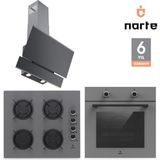 Narte 6 Yıl Garantili Ankastre Set (OV200-CG20060-H10060) - Gri
