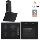 Narte 6 Yıl Garantili Ankastre Set (OV200-CG20060-H10060) - Siyah