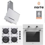 Narte 6 Yıl Garantili Ankastre Set (OV200-CG20160-H10060) - Beyaz