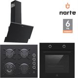 Narte 6 Yıl Garantili Ankastre Set (OV200-CG20160-H10060) - Siyah