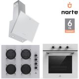 Narte 6 Yıl Garantili Ankastre Set (OV300-CG20060-H20060) - Beyaz