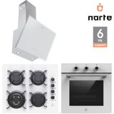 Narte 6 Yıl Garantili Ankastre Set (OV300-CG20160-H20160) - Beyaz