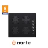 Narte -Cg20060b Ankastre Siyah Cam Ocak ,4 Gözlü , 60 Cm , 6 Yıl Garanti