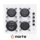 Narte - Cg20160w Ankastre Beyaz Cam Ocak 60Cm Döküm Izgara