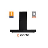 NARTE -HI30190B 90 CM SIYAH ADA TİPİ DAVLUMBAZ -6 YIL GARANTİLİ -YÜKSEK