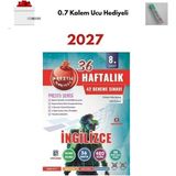 Nartest 2027 Lgs 8.sınıf Ingilizce 36 Haftalık Deneme +Kalem Ucu Hediyeli