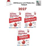 Nartest 2027 Lgs 8.sınıf Matematik, Fen, Türkçe Altın Sorular Ileri Seviye Soru Bankası + 1 Lgs Deneme ve Kalem Ucu Hediyeli