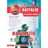 Nartest 8. Sınıf 36 Haftalık Matematik Denemeleri (Prestij Serisi)