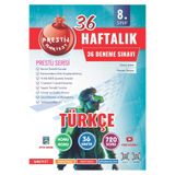 Nartest 8. Sınıf Haftalık Türkçe Denemeleri (Prestij Serisi)