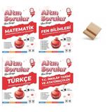 Nartest LGS 8. Sınıf Altın Sorular Matematik Fen Türkçe İnkılap 4lü Set Soru Bankası+ Telefon Standı