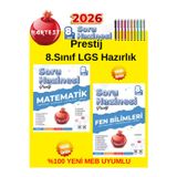 Nartest Soru Hazinesi 8.Sınıf Prestij Serisi Matematik-Fen Meb Uyumlu Müfredat Soru Bankası