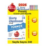 Nartest Yayıları 8.Sınıf Prestij Türkçe Meb Uyumlu Soru Hazinesi Soru Bankası+Kalem