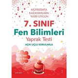Nartest Yayınevi 7. Sınıf Fen Bilimleri Yaprak Testi Yeni Müfredat