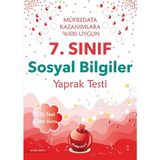 Nartest Yayınevi 7. Sınıf Sosyal Bilgiler Yaprak Test Yeni Müfredat