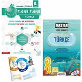 Nartest Yayınevi 8. Sınıf Defter Tadında Tane Tane Türkçe ve Okyanus Master Türkçe Soru Bankası