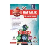 Nartest Yayınevi 8. Sınıf Haftalık Türkçe Denemeleri 2024 Hedef Yaş Grubu İçin Özel Set